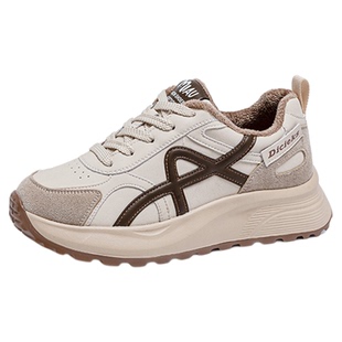 大码时尚休闲鞋女41到43真皮轻便显脚小女鞋秋冬保暖棉鞋阿甘鞋潮