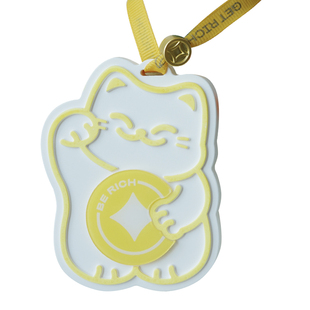 《钱来拜访》招财猫车挂女生香薰衣柜香挂石膏精油补充创意礼品