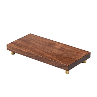 黑胡桃木头底座摆件工艺品花瓶佛像奇石头茶壶香炉鱼缸实木托架子