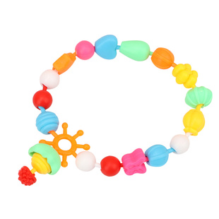 儿童手工DIY百变波普串珠串手链项链穿珠子女孩无绳手环益智玩具