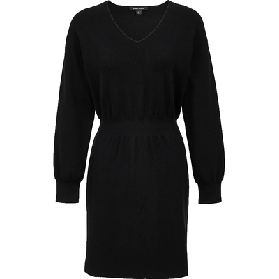 VeroModaV领纯色收腰连衣裙