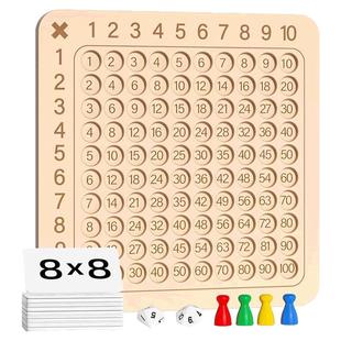 九九乘法口诀表背诵神器益智桌游早教二三年级数学启蒙教具加减法