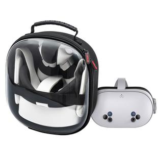 适用于meta quest3S收纳包quest3/2VR配件BOBOVR精英头戴便携外出携带透明壳收纳盒收纳串流充线送镜头保护罩