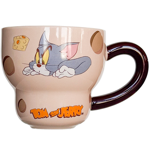 猫和老鼠马克杯陶瓷杯水杯特别可爱的咖啡杯家用喝水大容量早餐杯