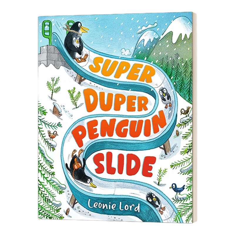 英文原版绘本 Super Duper Penguin Slide 超级企鹅滑梯 英文版 进口英语原版书籍