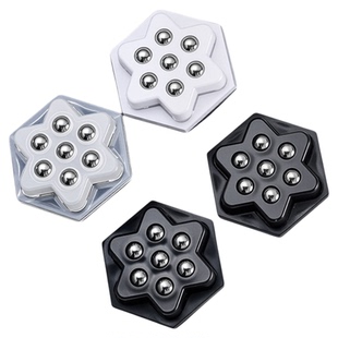 新款七珠万向轮粘贴式家具桌子滑轮免打孔可旋转静音顺滑钢珠脚轮