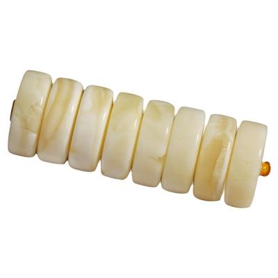 潮世代蜜蜡琥珀圆角隔片手串垫片