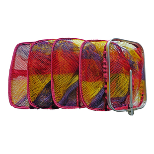 鱼护定制钓箱杆包鱼护加厚涂胶防挂速干鱼护鱼网布渔护小方口网兜