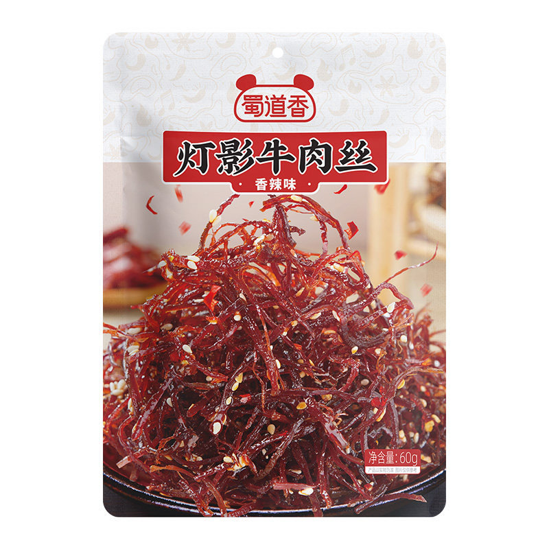 蜀道香灯影牛肉丝60g五香香辣味