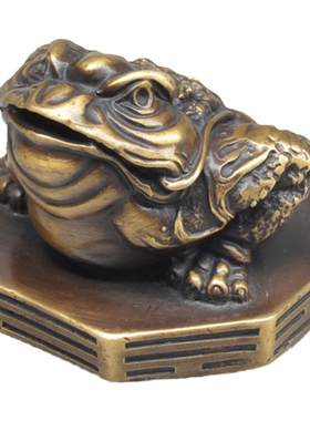 纯铜招财三足金蟾工艺品