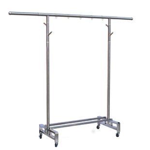 晾衣架特厚不锈钢落地式可伸缩折叠移动户外简约晾晒架晾挂衣神器