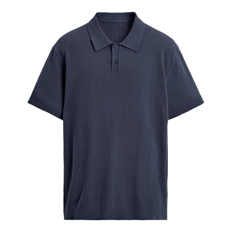 柜329!ZA夏新品 男装 棉质修身直筒罗纹针织POLO衫 2142430 400