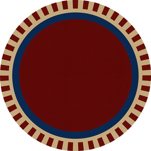 圆桌垫中古包豪斯圆形餐桌布防水防油免洗防烫茶几台布桌面保护垫