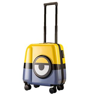小黄人行李箱男登机箱儿童拉杆箱女20寸旅行箱小型密码箱学生箱子