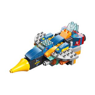 万高大颗粒儿童益智力拼装积木男孩子百变战机积木卡通玩具3-8岁6