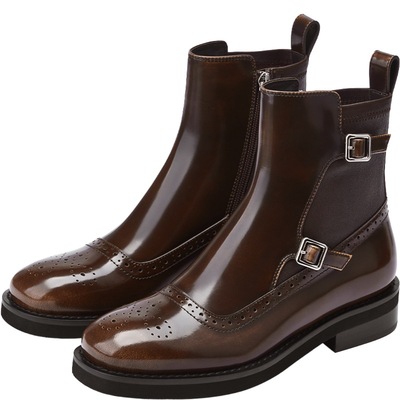 73hours英伦风擦色切尔西靴