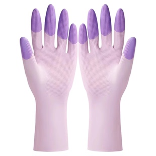 家务洗碗手套厨房耐用专用乳胶橡胶食品级耐用耐穿刺防油防水手套