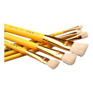 榭得堂羊毛水彩笔套装画笔980平头水粉笔DIY手绘单支软毛羊毫成人初学画画美术学生艺考脱胶颜料设计平面绘图