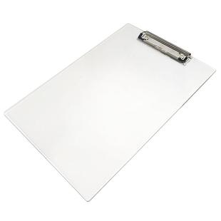 亚克力A4透明加厚板夹文件夹资料夹画板夹子8K6K硬板文具学生试卷写字书写垫板A5a3专用办公用品菜单夹A6定制