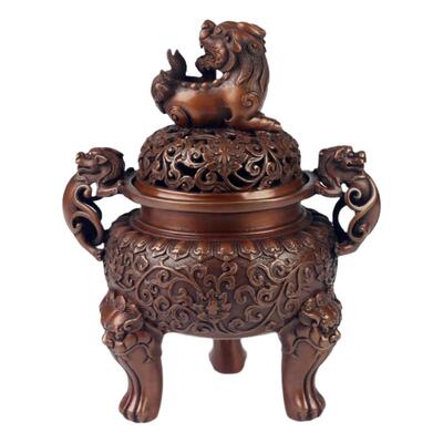 紫铜盘香家用仿古大明宣德炉