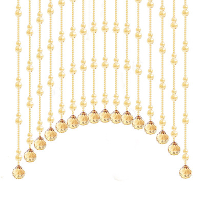 网红免打孔水晶葫芦珠帘厕所过道