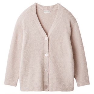 SNIDEL HOME2025秋冬新品简约百搭纯色V领针织开衫睡衣SHNT255061