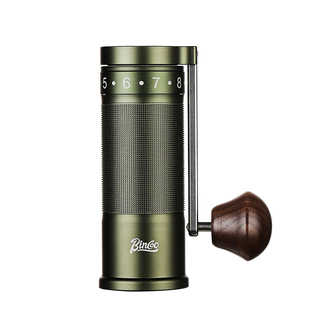 Bincoo便携可折叠手摇磨豆机橄榄绿钢芯六星手磨咖啡豆研磨机手动