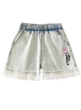 abckids童装女童牛仔短裤夏季2026新款洋气夏款儿童夏装薄款裤子