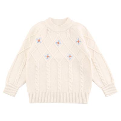 MOLIULIU女童刺绣羊绒衫