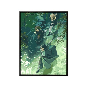 罗小黑战记2数字油画diy填充填色手工绘卡通动漫丙烯油彩画装饰画