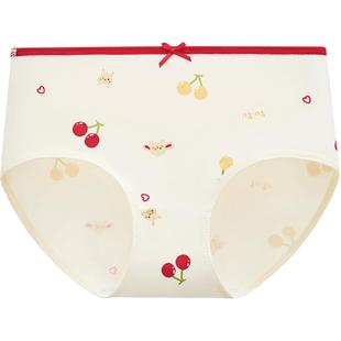 红豆居家女童红色内裤纯棉女孩马年本命年三角裤儿童新年短裤大童
