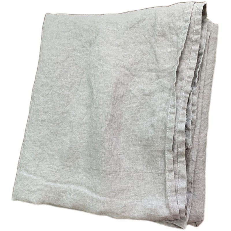 纯亚麻床单单件 纯色水洗亚麻床上用品凉感吸湿抑菌