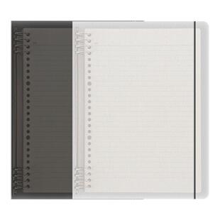 晨光不硌手活页本金属夹简约外壳B5可拆卸替芯A4/A5学生笔记本可换内页横线本英语本高三网方格本加厚活页芯