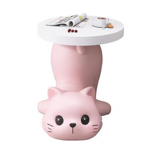 大型猫咪茶几客厅落地摆件家居饰品床边托盘电视柜沙发旁乔迁礼物