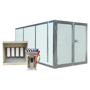 高温烤漆房固化炉吊轨式静电喷塑粉末回收全套喷涂设备电加热烤箱