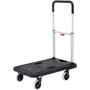 平板车手推车家用折叠小推车便携小拖车轻便静音推车搬运板车
