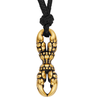 足金五股金刚杵黄金吊坠男款酷炫复古电黑金工艺佛学挂坠保平安