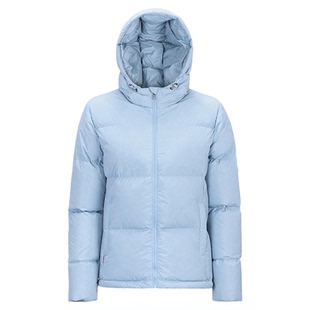 黑冰冬季650蓬女休闲短款鸭绒连帽羽绒服户外加厚保暖羽绒服8956