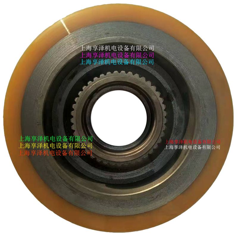 林德电动堆高机R18前轮承重轮子  液压车负载轮PU包胶轮胎