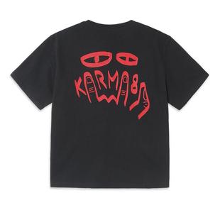 Karma8a REAL系列法国品牌经典Logo印花攀岩Tee户外运动休闲短袖