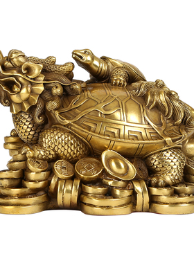 全铜母子龙龟礼品工艺品摆件