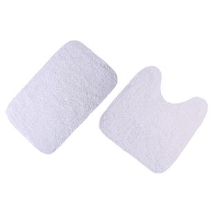 巴棉赛络纺酒店长毛绒地毯加厚马桶u型吸水地垫卫生间脚垫防滑垫