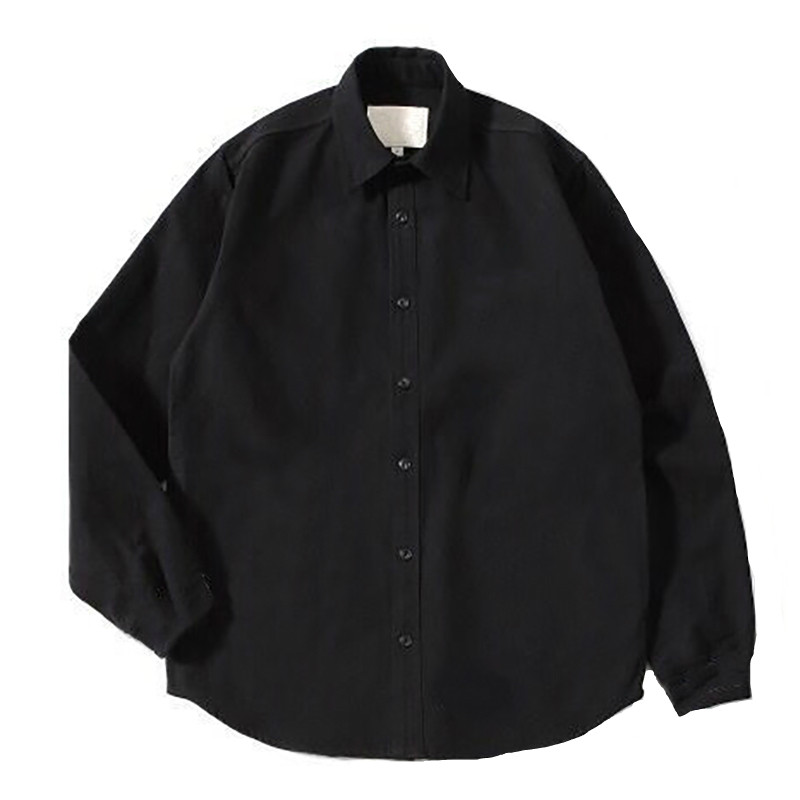 Pureピュア oversize 纯黑 纯棉 宽松 版型 牛津纺舒适百搭衬衫