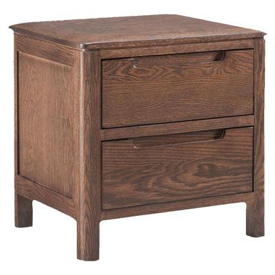 橡木木北欧风床头储物柜