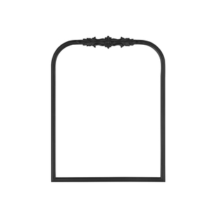 法式壁挂卫生间镜子复古智能浴室镜主卧梳妆带灯化妆镜壁炉装饰镜