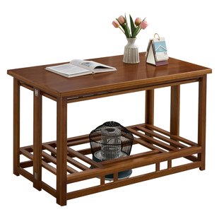 烤火桌子家用长方形简易多功能实木1.2米冬季取暖桌折叠烤火架