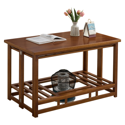 楠竹折叠多功能烤火桌