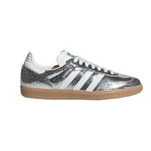 adidas阿迪达斯三叶草T头鞋夏女SAMBA OG银色经典德训鞋JR0035