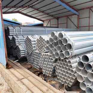 山东 菏泽 镀锌管 热镀锌圆管 楼梯扶手用 镀锌带圆管 镀锌焊管