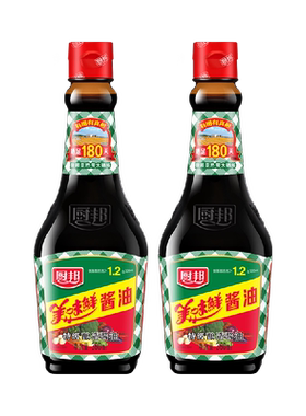 厨邦美味鲜酱油360ml*2瓶